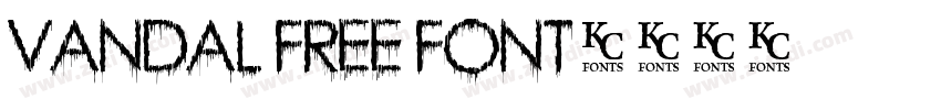 VANDAL Free Font字体转换